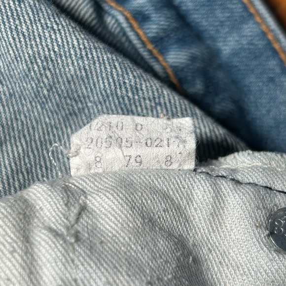 Vintage 70s Levi’s Orange Tab 505 Jeans 34x32 - Picture 4 of 9